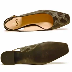Sacapuce AGATHE serpent gris noir