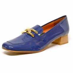 Sacapuce ARMANA cuir verni bleu