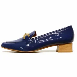 Sacapuce ARMANA cuir verni bleu