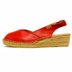 Sacapuce BERNIA cuir rouge