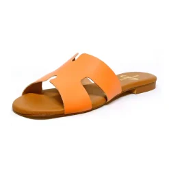 Sacapuce CLARICE cuir orange