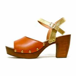 Sacapuce DANILO cuir marron platine