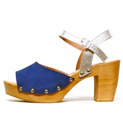 Sacapuce DANILO velours bleu argent