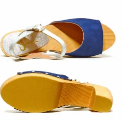 Sacapuce DANILO velours bleu argent