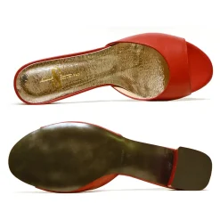 Sacapuce GAELLE cuir rouge