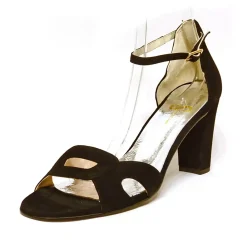 Sacapuce GAETANE cuir velours noir