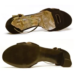 Sacapuce GAETANE cuir velours noir