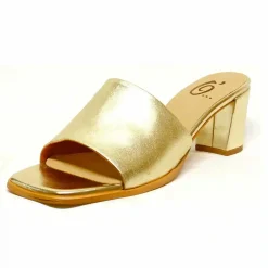 Sacapuce JENIFER cuir métal or