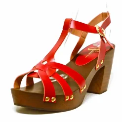 Sacapuce MAEVA cuir rouge