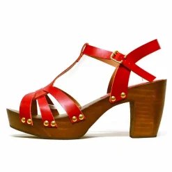 Sacapuce MAEVA cuir rouge