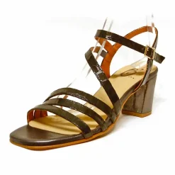 Sacapuce MALIBU croco verni  gris foncé