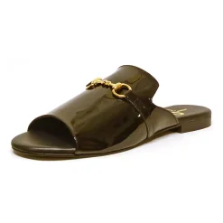 Sacapuce MALIKA cuir verni noir
