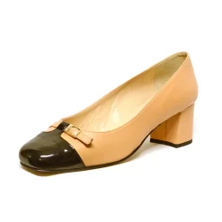 Sacapuce MARIA camel vernis noir