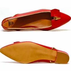 Sacapuce MILAO cuir rouge