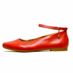 Sacapuce Naima cuir rouge