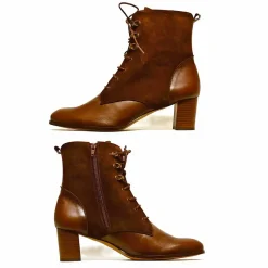 Sacapuce OFELIA cuir velours marron