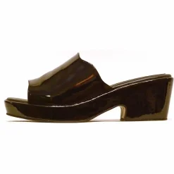 Sacapuce ONDAS cuir verni noir