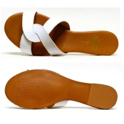 Sacapuce PLANI cuir blanc
