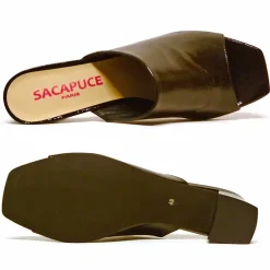 Sacapuce ROSIANE vernis fripé noir