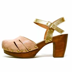 Sacapuce ROVINA vernis serpent beige or