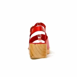 Sacapuce SABELLA cuir rouge