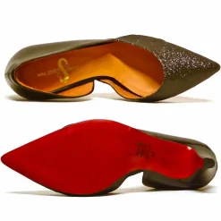 Sacapuce SANI cuir noir glitter
