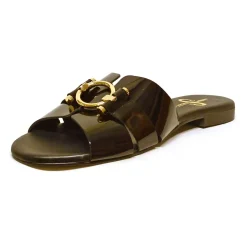 Sacapuce SANTA cuir verni noir