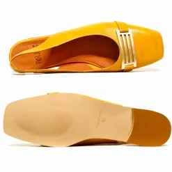 Sacapuce TILDA cuir jaune moutarde