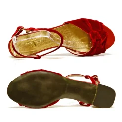 Sacapuce TRICIA velours rouge