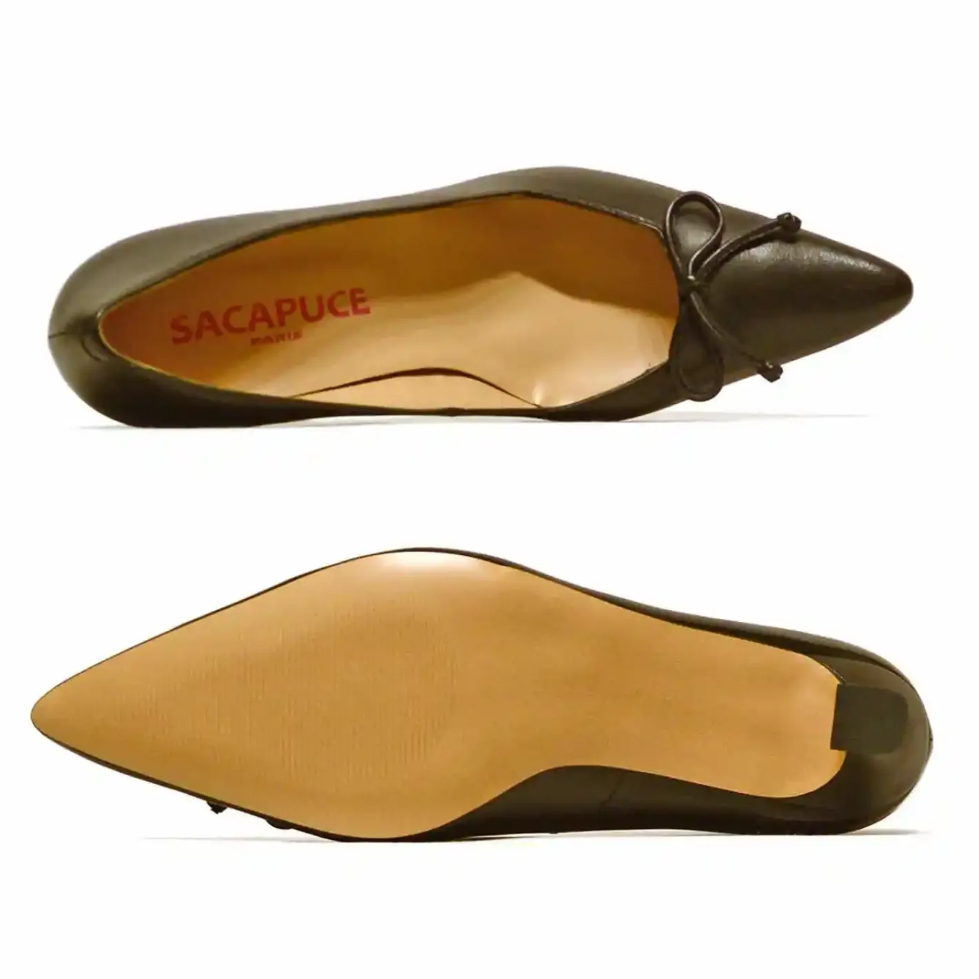 Sacapuce VYNKA cuir noir